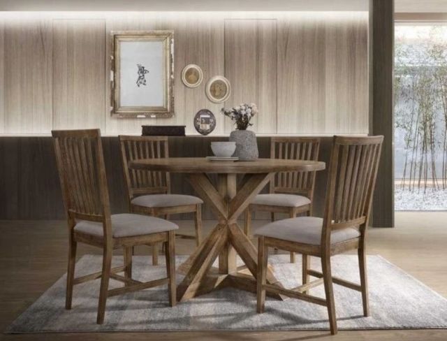 ACME Furniture Wallace II Weathered Oak Dining Table-1