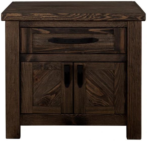 International Furniture Direct Dutton Brown Nightstand-2
