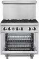 FORNO® 36" Stainless Steel Commercial Freestanding Gas Range -3