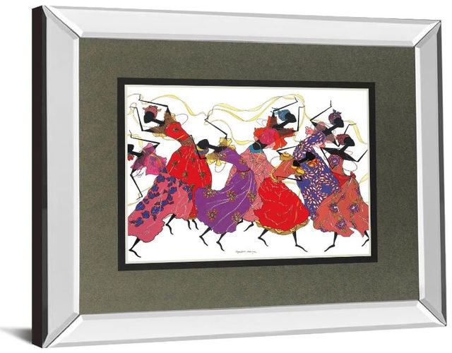 Classy Art Lead Dancer in Purple Gown by Augusta Asberry Wall Art -1
