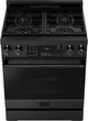 Thor Kitchen® Professional Gordon Ramsay Series 30" Black Pro Style Gas Range-1