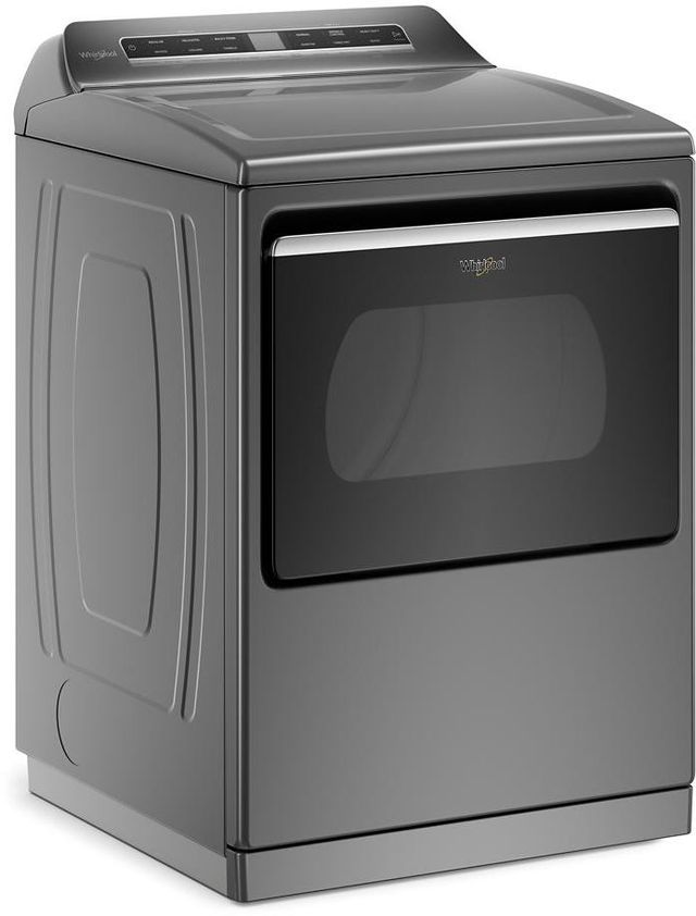 Whirlpool® 7.4 Cu. Ft. Chrome Shadow Front Load Electric Dryer-2
