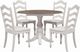 Liberty Furniture Magnolia Manor 5-Piece Antique White/Weathered Bark Drop Leaf Dining Set-0