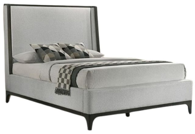 Furniture of America® Kelso Light Gray/Dark Gray King Panel Bed-0