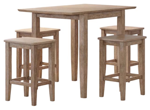 Jofran Inc. Eastern Tides 5-Piece ET Brushed Bisque Counter Dining Set-0