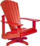 C.R. Plastic Generation Line Red Swivel Adirondack-0