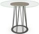 Amisco Customizable Calypso 36" Clear Glass Round Counter Height Table-3