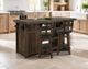 International Furniture Direct Dutton Brown Kitchen Island-1