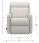 La-Z-Boy® Finley Dove Manual Wall Recliner-4