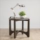 Liberty Furniture Cascade Gray End Table with Wirebrush Rustic Brown Base-1