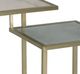Hammary® Hidden Treasures Glass Top Tiered Accent Nesting Table with Gold Base-1