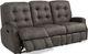 Flexsteel® Devon Gray Charcoal Reclining Sofa-2