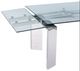 VIG Furniture Modrest Viking Stainless Steel Glass Dining Table-1
