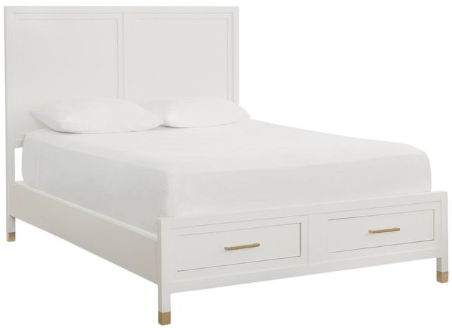 Bassett® Furniture Tidewater Hampton White King Storage Bed-0
