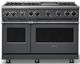 Viking® 7 Series 48" Cast Black Pro Style Liquid Propane Gas Range with 12" Reversible Griddle-0
