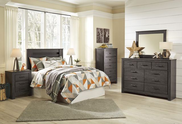Signature Design by Ashley® Brinxton Charcoal Full Panel Headboard-4