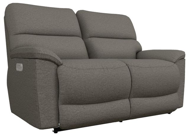 La-Z-Boy® Brooks Charcoal Power Reclining Loveseat with Headrest-0