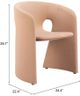 Zuo® Modern Rosyth Tan Dining Arm Chair-1