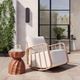 TOV Furniture Turin Red Concrete Indoor/Outdoor Stool-1