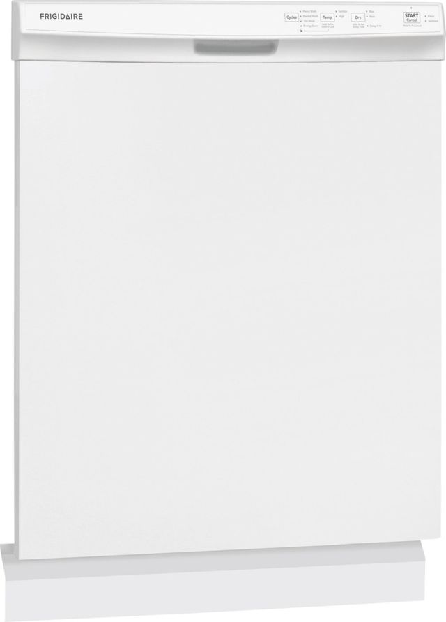 Frigidaire® 24" White Front Control Built In Dishwasher-3
