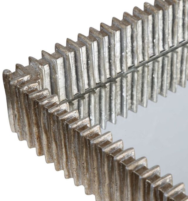 Uttermost® Talmage Silver Leaf Mirrored Tray-3