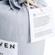 Malouf® Woven™ 3-Piece Smoke French Linen Split California King Sheet Set-4
