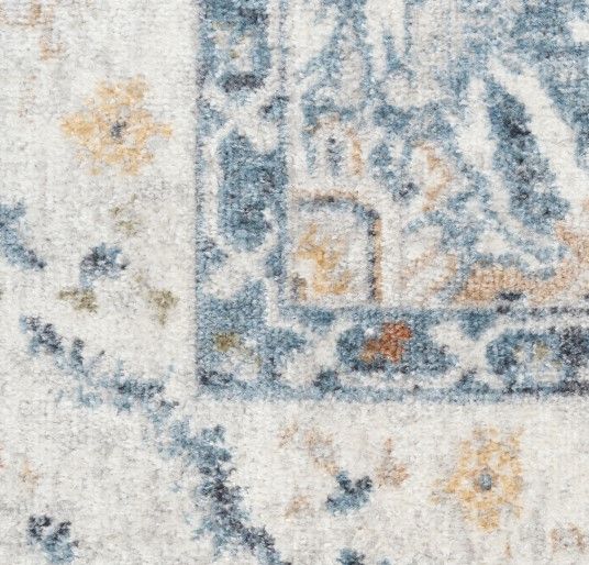 Nourison Home™ Astra Machine Washable Blue 5'x7' Area Rug-1
