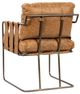 Classic Home Strapling Bronze/Sedona Brown Dining Chair-4
