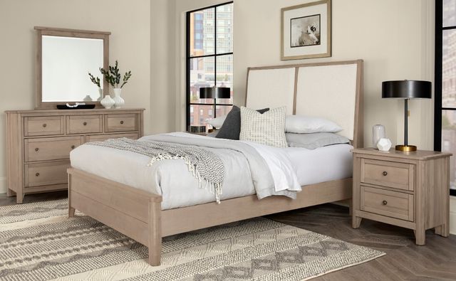 Vaughan-Bassett Woodbridge Shadow Gray 2-Drawer Nightstand-1