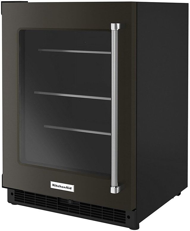 KitchenAid® 5.2 Cu. Ft. Black Stainless Steel Beverage Center-3