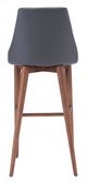 Zuo® Moor Dark Gray Bar Chair-3