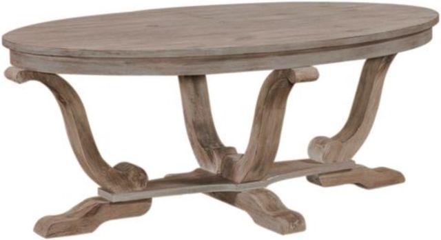 Liberty Furniture Greystone Mill 3-Piece Stone White Wash Occasional Table Set -2