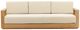 Dovetail Furniture Darlene Natural/Sand Fabric/Teak Outdoor Sofa -2