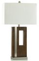 Stylecraft Hudson Silver Brown/Nickel Table Lamp-0