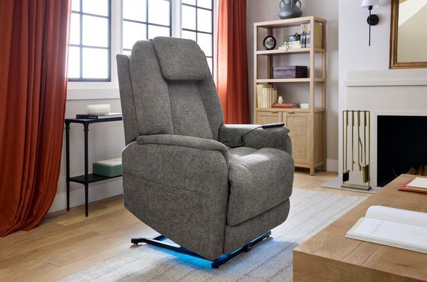 Flexsteel Zecliner Model 3+ Umber Gray Power Lift Sleep Chair