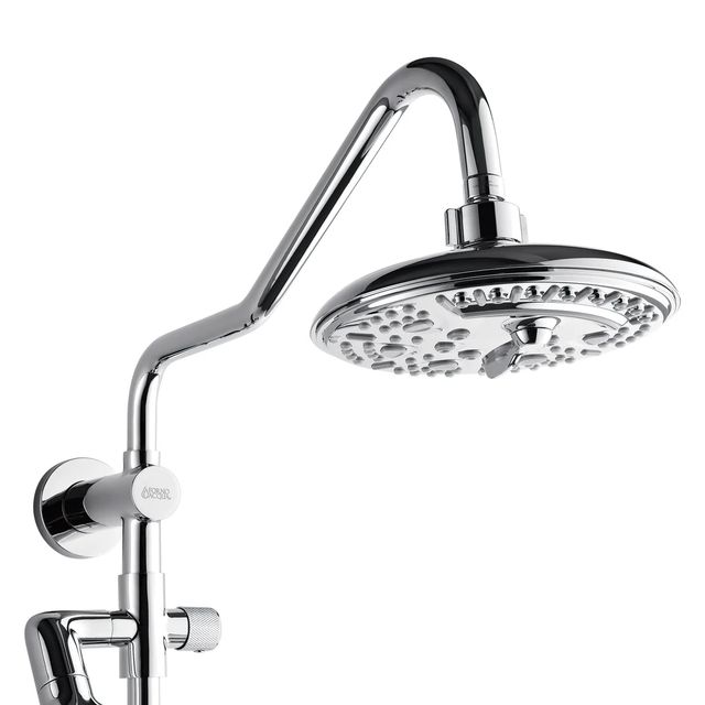 Forno Acqua AcquaFALL Polished Chrome Retrofit Shower System 1.8 GPM-1