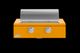 Caliber™ Rockwell 36" 2-Burner Saffron Built-In Natural Gas Grill with Polished Chrome Hardware-1
