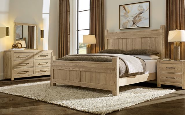 Artisan & Post by Vaughan-Bassett Joinery Natural Oak California King Poster Bed-1