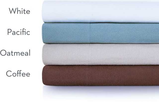 Malouf® Woven™ Portuguese Flannel Oatmeal King Pillow Case-1