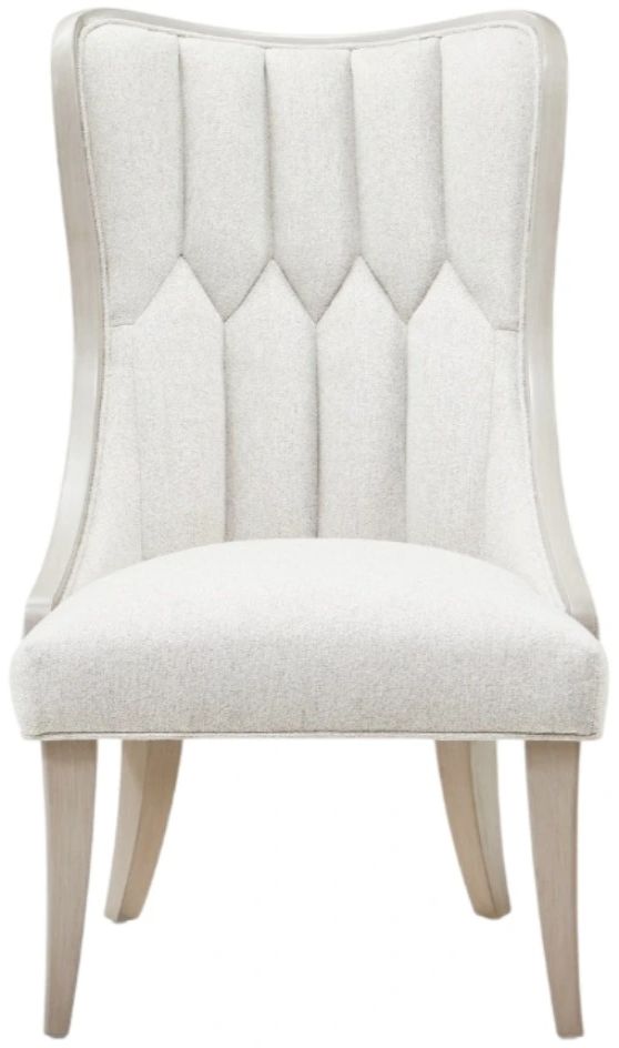 Michael Amini® St. Charles Dove Gray Side Chair-1