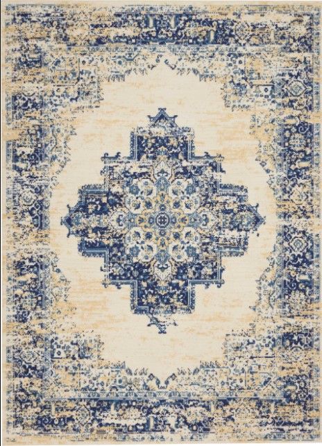 Nourison Home™ Grafix White 5'x7' Style 2 Area Rug-0
