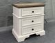 Elements International Eastwood Youth 3-Drawer Brown/White Nightstand-2