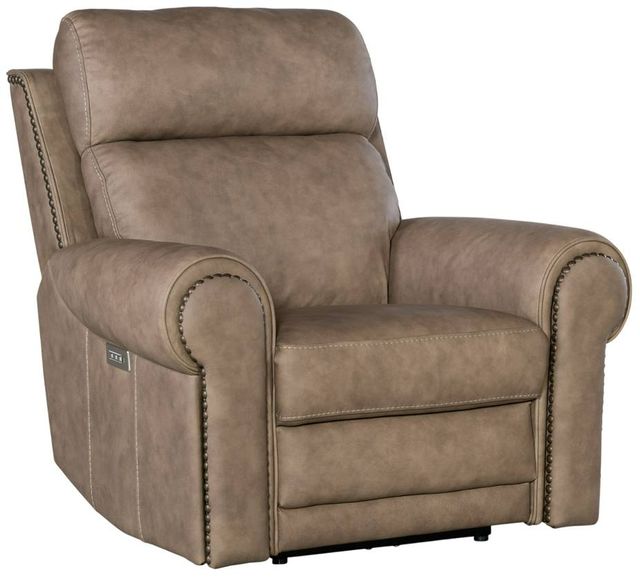 Hooker® Furniture SS Duncan Kalahari Camel Power Recliner with Power Headrest and Lumbar-0
