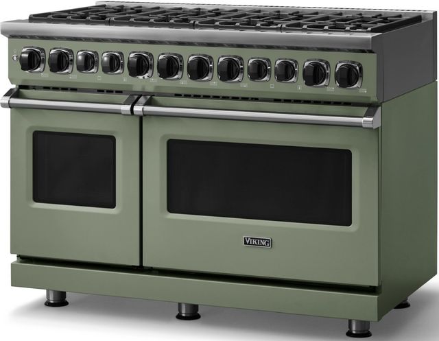 Viking® 7 Series 48'' Eucalyptus Sealed Burner Pro Style Dual Fuel Range-3