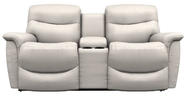 La-Z-Boy® James Oyster Power Reclining Loveseat with Console, Headrest, and Lumbar-1