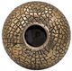 A & B Home Antique Gold Textured Mushroom Flower Vase-2