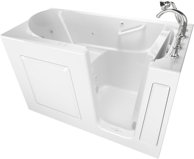 American Standard Value Series White Alcove Walk-In Combination Bathtub-2