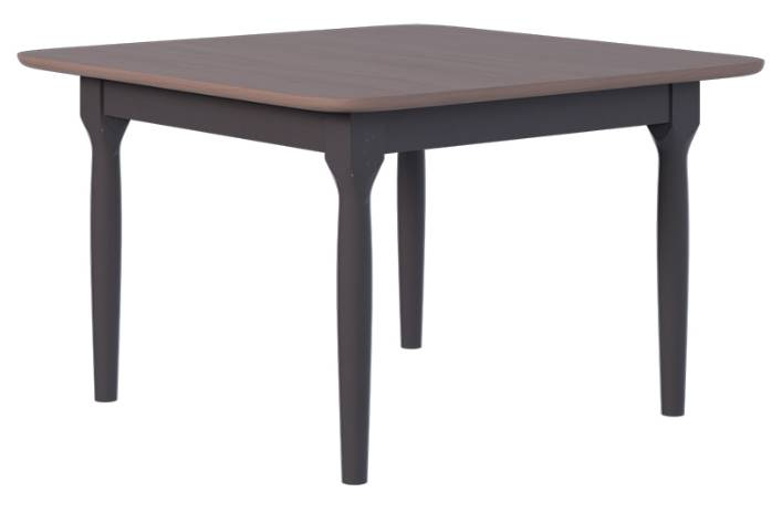 Country View Woodworking Customizable Lewiston Elm Top 64" Dining Table with 2-Leaves and Brown Maple Legs