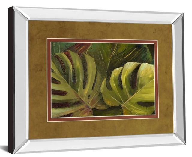 Classy Art Green For Ever I by Patricia Pinto Mirror Framed Wall Art-1