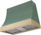 AGA Marquee 36" Mineral Green Wall Mounted Range Hood with Brushed Brass Trim-0